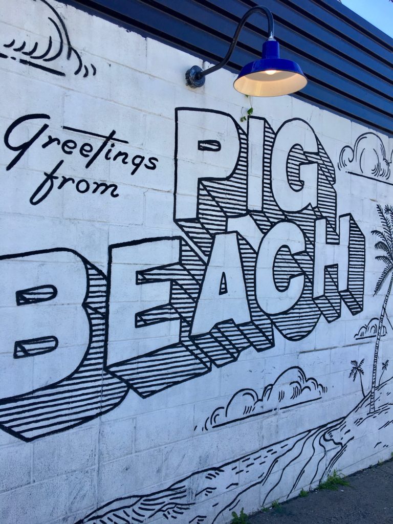 Things to do in Brooklyn eat at Pig Beach
