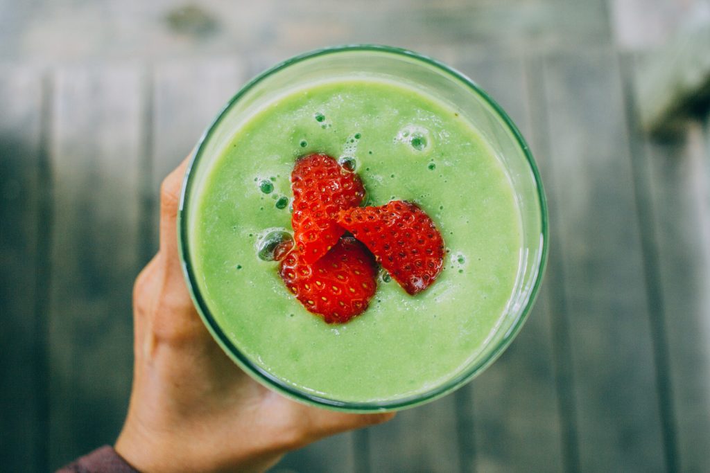 a green smoothie is packed with nutrition and antioxidants