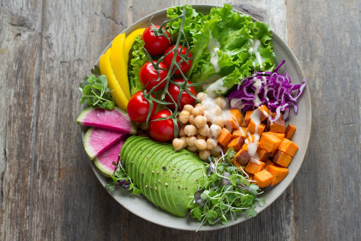 colorful vegan salad for a vegan cleanse