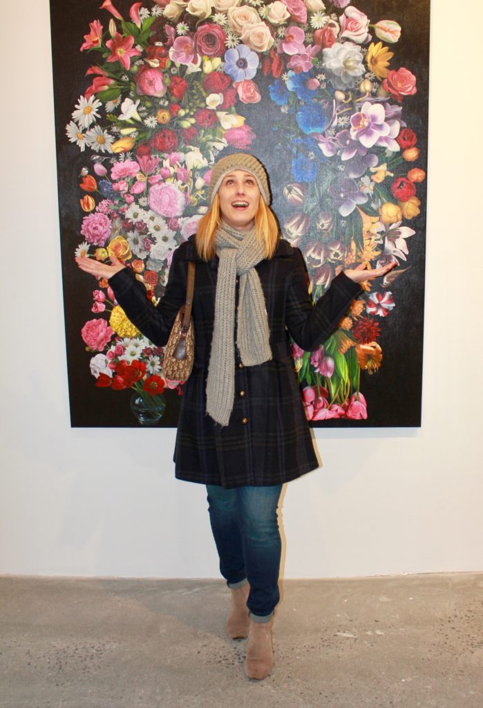 Merry Lerner in an art gallery in Harlem