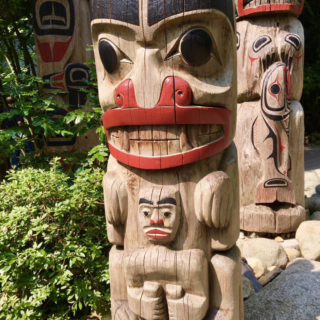 Totem Poles at Capilano Park in Vancouver