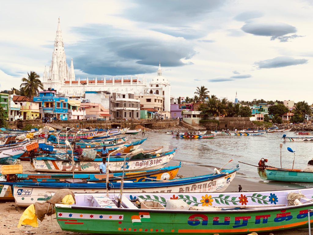 kanyakumari-india-fishing-boats-and-church