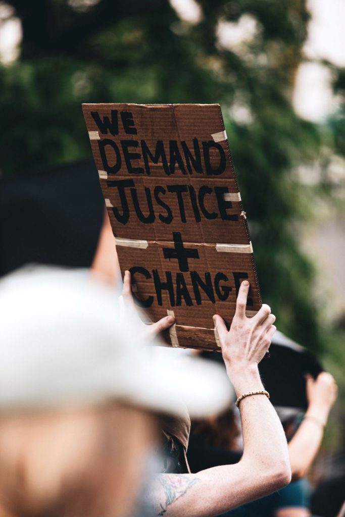 we-demand-justice-and-change-protest-support-racial-justice-and-equality